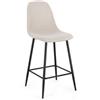 Bizzotto Sgabello Cucina New Irelia Nero / Beige di Bizzotto