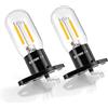 DoRight Z187 Base Forno a Microonde Lampadina 3.5W 240V Filamento Luce 25W Lampade a Incandescenza Equivalenti per Z187 Forno a Microonde, Bianco Caldo 3000K Resistenza ad Alta Temperatura