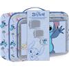 CERDÁ LIFE'S LITTLE MOMENTS Set Stitch per toilette da viaggio | Set di custodie portatili per cosmetici e cura personale con design Lilo & Stitch