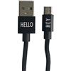 Design Letters Cavo USB Type C 2.0 | Ricarica Rapida Nylon | Caricatore Type C compatibile con iPhone | Certificato CE RoHS | Nylon Cavo USB | Cavo personale | Intrecciato in Nylon Cavo