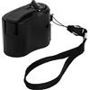 Greensen Caricatore a Manovella con Luce LED Rossa, Caricatore del Telefono a Manovella Generatore a Manovella per Caricatore di Emergenza Esterno, Interfaccia USB Standard (BLACK)