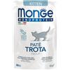 Monge Monoprotein Paté Trota Kitten Gatto 85 G