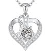 LOUISA SECRET Collana Donna Lettere A-Z,Ciondolo Cuore,Rivestimento 18K Oro,Catena Regolabile 45+5cm,Regalo per San Valentino e Compleanno,Idea per Festa della Mamma e Natale