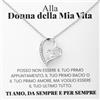GleamÆVita Lux Collana regalo mamma, figlia, fidanzata con dedica, idea regalo donna,colore argento, acciaio inox, catenina regolabile da 45cm a 55 cm, anallergica