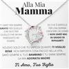 GleamÆVita Lux Collana regalo mamma, figlia, fidanzata con dedica, idea regalo donna,colore argento, acciaio inox, catenina regolabile da 45cm a 55 cm, anallergica