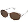 Max Mara MM0103 50E | Occhiali da Sole Graduati o Non Graduati | Prova Online | Metallo, Plastica | Ovali / Ellittici | Marrone, Trasparente, Havana | Adrialenti