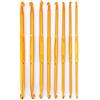 DEWIN Set di Uncinetti,Golden Alumina Double End Crochet Needles, Weave Craft Knitting Needle Set 8Pcs