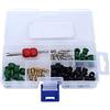 ASHATA 71Pcs Kit riparazione aria condizionata auto, Kit nucleo valvola aria condizionata auto Strumento di riparazione CA automatico + 10 pezzi Nuclei valvola + 50 pezzi Guarnizioni tubo + Valvole 10pc