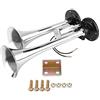 Ejoyous Tromba d'Aria 150Db 12V / 24V Tromba d'Aria, Tromba a Doppio Tubo, Per Tutti i Veicoli 12V / 24V Camion Treno Auto Van Barca Moto, Nero, Tromba Per Camion