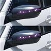 Wambere 2 pezzi di adesivi per specchietto retrovisore auto, adesivo riflettente per auto, adesivo decorativo per auto, con diamanti, antigraffio e anticollisione, per la maggior parte delle auto, rosa