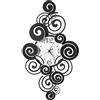 Orologio Arabesque Nero-Bianco Marmo di Arti e Mestieri