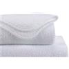 HABIDECOR ASCIUGAMANO LAVETTE TWILL 30x30 cm, COTONE EGIZIANO BIANCO