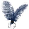 PATIKIL 30 Pz Piume Struzzo Naturali 8-10 Pollici 20-25 cm Grandi Blu Navy | per Artigianato Decorazione Casa Matrimonio Festa Decorativa, Ingrosso