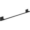 GROHE Portasciugamani GROHE Start Cube QuickFix (metallo, fissaggio nascosto, viti e tasselli inclusi), 600 mm, facile da montare con GROHE QuickGlue, nero opaco, 410892430