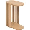 5 five simply smart Tavolino da Interno Slat cm.49,5 h.56 colore Legno Naturale