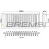 BREMSI Filtro aria BREMSI FA1233