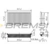 BREMSI Filtro aria BREMSI FA0127