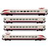 HORNBY HR2962 FS SET DI 4 UNITA' TRENO AD ALTA VELOCITA' AD ASSETTO VARIABILE ETR 460 LIVREA FRECCIABIANCA