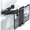 NEOVSUNY Porta Tablet Auto Poggiatesta, estensibile Universale Supporto Tablet Auto 360°Rotazione,Accessori per Auto Bambini,per iPad/Samsung Galaxy Tab/Kindle Fire HD/Nintendo Switch/Altri 4,7-12,9