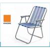 Verdelook Sedia da Giardino Pieghevole Lanzarote in Metallo e Textilene Arancio 52x44x75 m