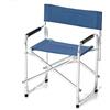 Verdelook Sedia Regista da Giardino Pieghevole in Alluminio con Telo blu 47x57x78 cm