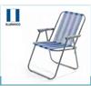 Verdelook Sedia da Giardino Pieghevole Lanzarote in Metallo e Textilene Righe blu 52x44x7m
