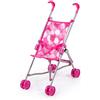 Bayer Design- Passeggino, Buggy, Carrozzine di Bambola, Pieghevole, Colore Rosa con Motivo, 30541AA