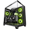 Mars Gaming MC-3C, Midi Tower, PC, nero, ATX, Micro ATX, Mini-ITX, SGCC, vetro temperato, gioco