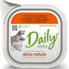 Almo Nature Daily Menu per Cane in Vaschetta da 100 gr Gusto Vitello e Carote