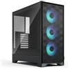 FRACTAL Case Fractal Pop Air 2 - Mid Tower ATX, pannello laterale in vetro temperato, 3 ventole RGB da 120mm incluse, Black