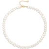KOOUNUATA Acqua dolce coltivata Barocco Pearl Choker Collana per le Donne Regolabile Bianco Seed Pearl Beaded Strand Collana 18K Oro stratificato Gioielli 15