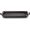 LE CREUSET Grill Rettangolare Nero Matte 32x22cm in Ghisa Vetrificata Nero Matt
