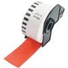 BETCKEY - 1 Rotolo DK-22225 Etichette a Lunghezza Continua Compatibile con Brother, 38mm x 30.48m, 1 Etichette Colorate Rosso per Stampanti di Etichette Brother QL