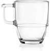 RCR Cristalleria Italiana 35 cl - Caffè Americano Tazza Cappuccino In Vetro - Set 6 Pz