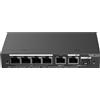 Ruijie Networks 6-Port Gigabit Smart POE Switch 4 PoE/POE Ports with 1 Gigabit RJ45/1 combo SFP