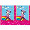 Procos Tovaglia Minnie Mouse come decorazione per feste di compleanno bambini e feste a tema Dimensioni: 120 x 180 cm, lavabile, riutilizzabile, tovaglia per feste di compleanno per bambini