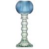 Candeliere Grande con Paralume Blu in Vetro - Collezione Atena | Emò Italia