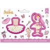 Decora 0255206 Set 2 Tagliapasta Ballerina E Tutu In Plastica, Il Kit Ideale per Creare Decorazioni in Pasta di Zucchero o di Gomma, Made in Italy, Design originale. Confezione da 2 pezzi.