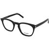 Saint Laurent SL 28 OPT 001 | Occhiali da Vista Graduati | Prova Online | Unisex | Plastica | Quadrati | Nero | Adrialenti