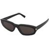 Saint Laurent SL 634 Nova 001 | Occhiali da Sole Graduati o Non Graduati | Prova Online | Plastica | Cat Eye, Ovali / Ellittici | Nero | Adrialenti