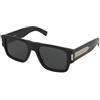 Saint Laurent SL 659 001 | Occhiali da Sole Graduati o Non Graduati | Prova Online | Plastica | Quadrati | Nero | Adrialenti