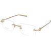 Gucci GG1703O 003 | Occhiali da Vista Graduati | Prova Online | Metallo | Rettangolari | Oro | Adrialenti