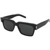 Saint Laurent SL 732 Vadim 001 | Occhiali da Sole Graduati o Non Graduati | Prova Online | Plastica | Quadrati | Nero | Adrialenti