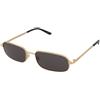 Gucci GG1457S 001 | Occhiali da Sole Graduati o Non Graduati | Prova Online | Metallo | Ovali / Ellittici | Oro | Adrialenti