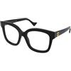 Gucci GG1258O 004 | Occhiali da Vista Graduati | Prova Online | Plastica | Quadrati | Nero | Adrialenti