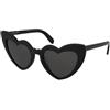 Saint Laurent SL 181 Loulou 001 | Occhiali da Sole Graduati o Non Graduati | Prova Online | Plastica | Extravagant | Nero | Adrialenti