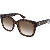 Gucci GG1338S 003 | Occhiali da Sole Graduati o Non Graduati | Prova Online | Plastica | Quadrati | Marrone, Havana | Adrialenti