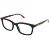 Gucci GG1928O 001 | Occhiali da Vista Graduati | Prova Online | Plastica | Quadrati | Nero | Adrialenti