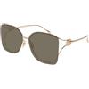 Gucci GG1713SA 002 | Occhiali da Sole Graduati o Non Graduati | Prova Online | Metallo | Quadrati | Oro rosa | Adrialenti