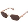 Gucci GG1593S 003 | Occhiali da Sole Graduati o Non Graduati | Prova Online | Metallo | Ovali / Ellittici | Oro rosa | Adrialenti